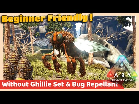 Easy Giant Queen Honey Bee Taming Guide ( version 2022 ) | ARK Survival Evolved