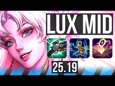 LUX vs SYLAS (MID) | Rank 7 Lux | KR Grandmaster | 25.19