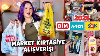OKULA DÖNÜŞ MARKET KIRTASİYE ALIŞVERİŞİ | BİM | ŞOK | A101 | 2026