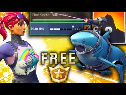 FORTNITE Secret Free Battlestar Week 3 with Laser Chomp / Road Trip rewards [Season 5]