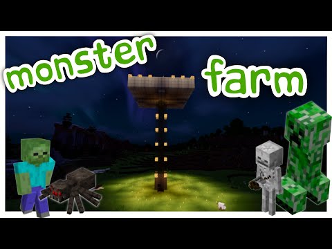 Minecraft Monster Farm bauen || Einfache automatische Farm in Minecraft