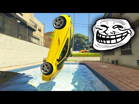 CARRERA TROLL! CUIDADO CON LA PISCINA!! - GTA 5 ONLINE