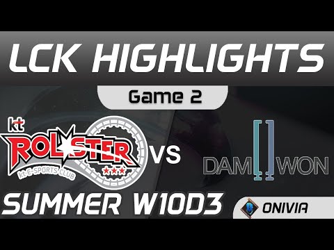 KT vs DWG Highlights Game 2 LCK Summer Season 2020 W10D3 KT Rolster vs DAMWON Gaming by Onivia