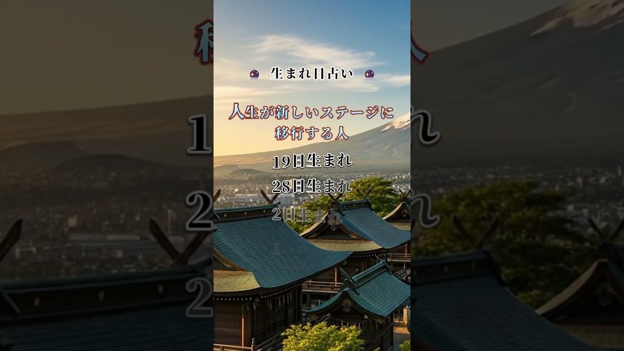 皆様の生まれ日運勢はいかがですか？