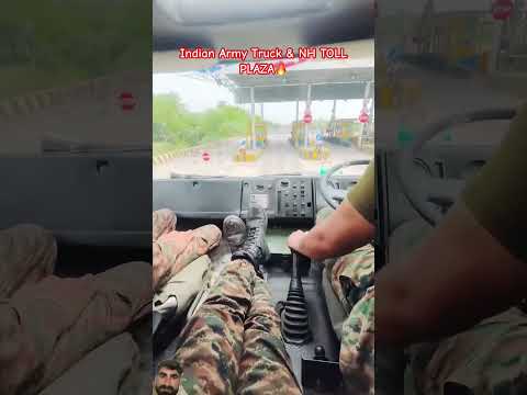 Indian Army Truck & NH TOLL PLAZA🔥 #army #police #military #indianarmy #civilmilitary #armyforce
