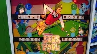 1974 Williams Star Pool Pinball Machine!  Gameplay, overview, artwork