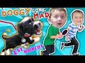 OUR PUPPY BITES & CHASES US AROUND HOUSE! OREO, Princess or Beast FUNnel Vision Doggy Vloggy