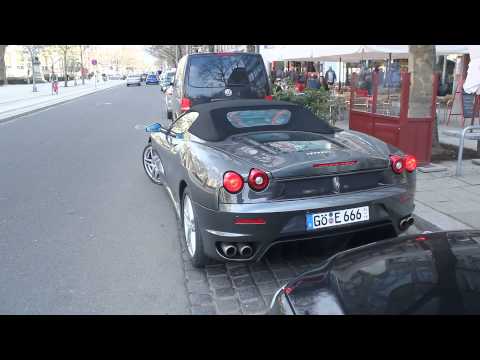 Ferrari F430 in Hannover. Frau am steuer ;)