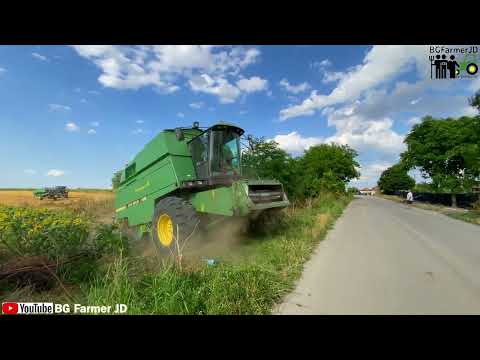4K ✅ Harvester Tyre Slip 🔥 John Deere 2066 🔥 Grandpa John Deere  ✅