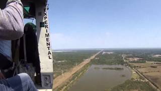 Flying gunner seat Huey doors off