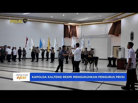 KAPOLDA KALTENG LANTIK 14 KAPOLRES JADI PENGURUS PBVSI KALIMANTAN TENGAH