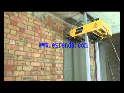 Auto Rendering Machine or plastering machine WB-09L.avi