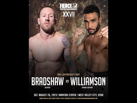 FULL FIERCE FIGHT | TREVER BRADSHAW VS  CAMERON WILLIAMSON