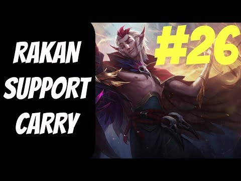 Rakan In-Depth Gameplay #26 --  Season 8 -- How to Win as Support -- League of Legends