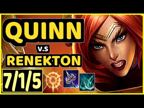 GODBRO (QUINN) vs RENEKTON - 7/1/5 KDA TOP GAMEPLAY - EUW Ranked GRANDMASTER