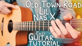 Old Town Road Lil Nas X Guitar Tutorial // Old Town Road Guitar // Guitar Lesson #653