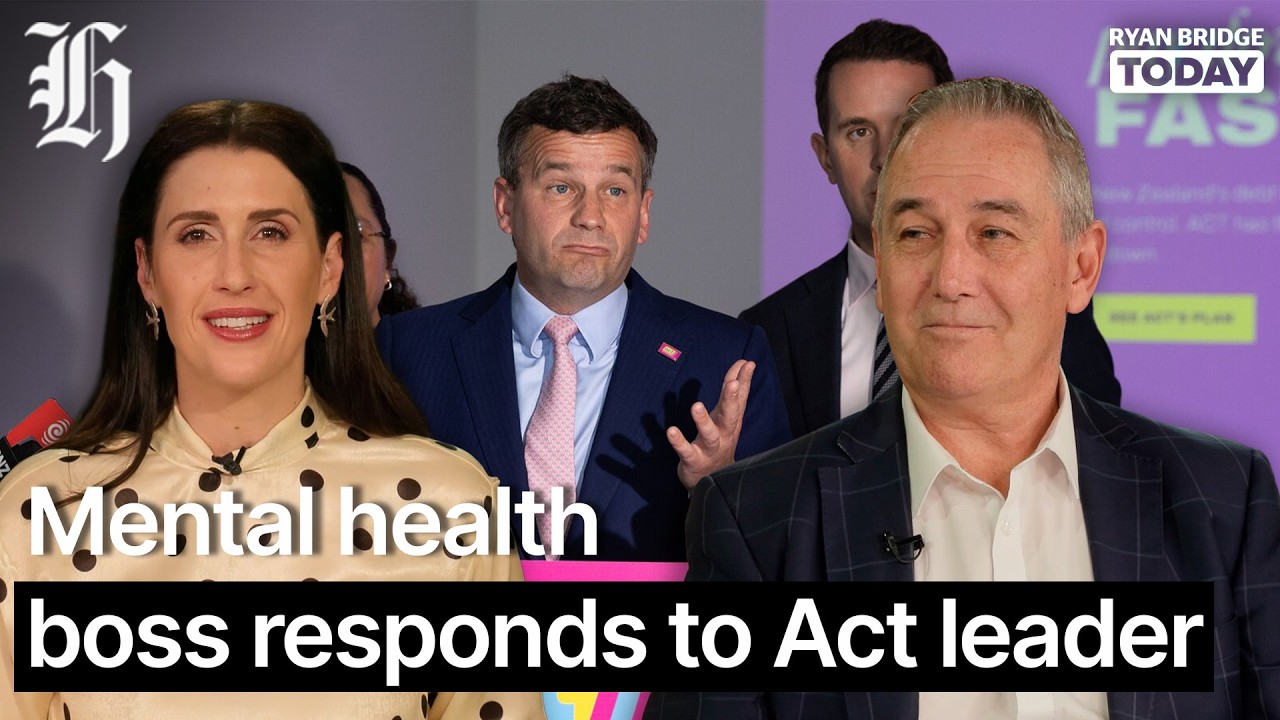 'Simple-minded', 'ignorant': Mental health boss responds to Act leader | Ryan Bridge TODAY