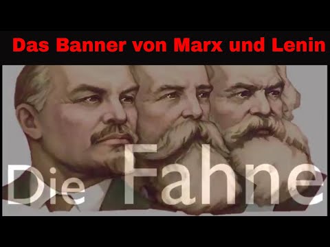 Das Banner von Marx und Lenin