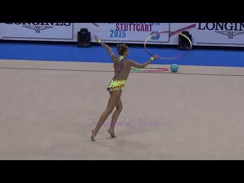 Sofija NIKITINA (LAT) hoop - 2015 Stuttgart worlds Qualifs