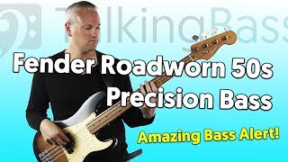Video thumbnail for Fender Roadworn 50s Precision Bass - Amazing Bass Alert!! by TalkingBass - Online Bass Lessons