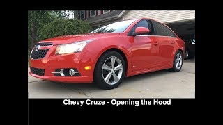 Chevy Cruze - How to Open the Hood