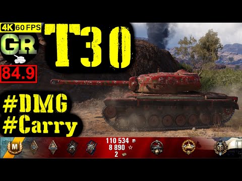 85_World of Tanks T30 WoT Replay - 7 Kills 8.6K DMG(Patch 1.5.0)
