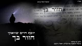 יוסף חיים שוואקי - חזור בך | Yosef Chaim Shwekey - Chazor Becha