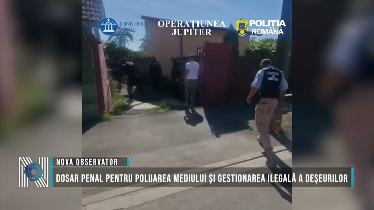 Dosar penal pentru poluarea mediului și gestionarea ilegală a deșeurilor