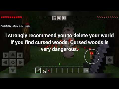 Minecraft creepypasta biome: cursed woods