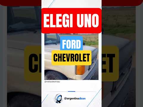 ¿FORD O CHEVROLET? 🚗