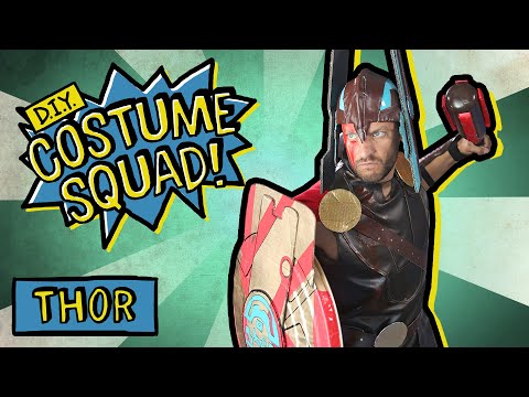 Make Thor's Gladiator Suit, Shield & Hammer - DIY Costume Squad Video