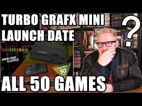 TURBOGRAFX 16 MINI ALL 50 GAMES REVEALED! - Happy Console Gamer