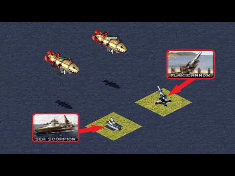 Sea Scorpion vs Flak Cannon  - Red Alert 2
