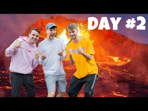 Last To Leave The Volcano Wins $10,000 (MrBeast Parody)