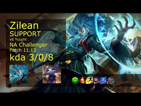 Zilean Support & Aphelios vs Yuumi & Swain - NA Challenger 3/0/8 Patch 11.13 Gameplay
