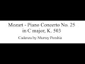 Mozart Piano Concerto No. 25 Cadenza by Murray Perahia (transcription)