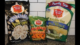 Better Made Special: White Cheddar Popcorn, Jalapeno Cheddars Cheese Puffs, Garlic Dill Pickle Chips