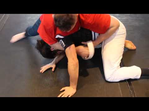 BJJ Promotion - SBG Bradford's Spenna promotes Kieron during rolling