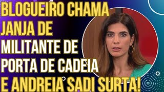 Blogueiro da GloboNews chama Janja de militante de porta de cadeia e Andreia Sadi surta!