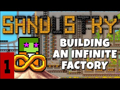THE DIG SITE - Building the Infinite Gold Factory - 1 - Let's Play Sandustry with Insane's Recipes