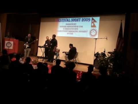 Samir singing 'Aau Aba Angaloma' @ Festival Night 2009