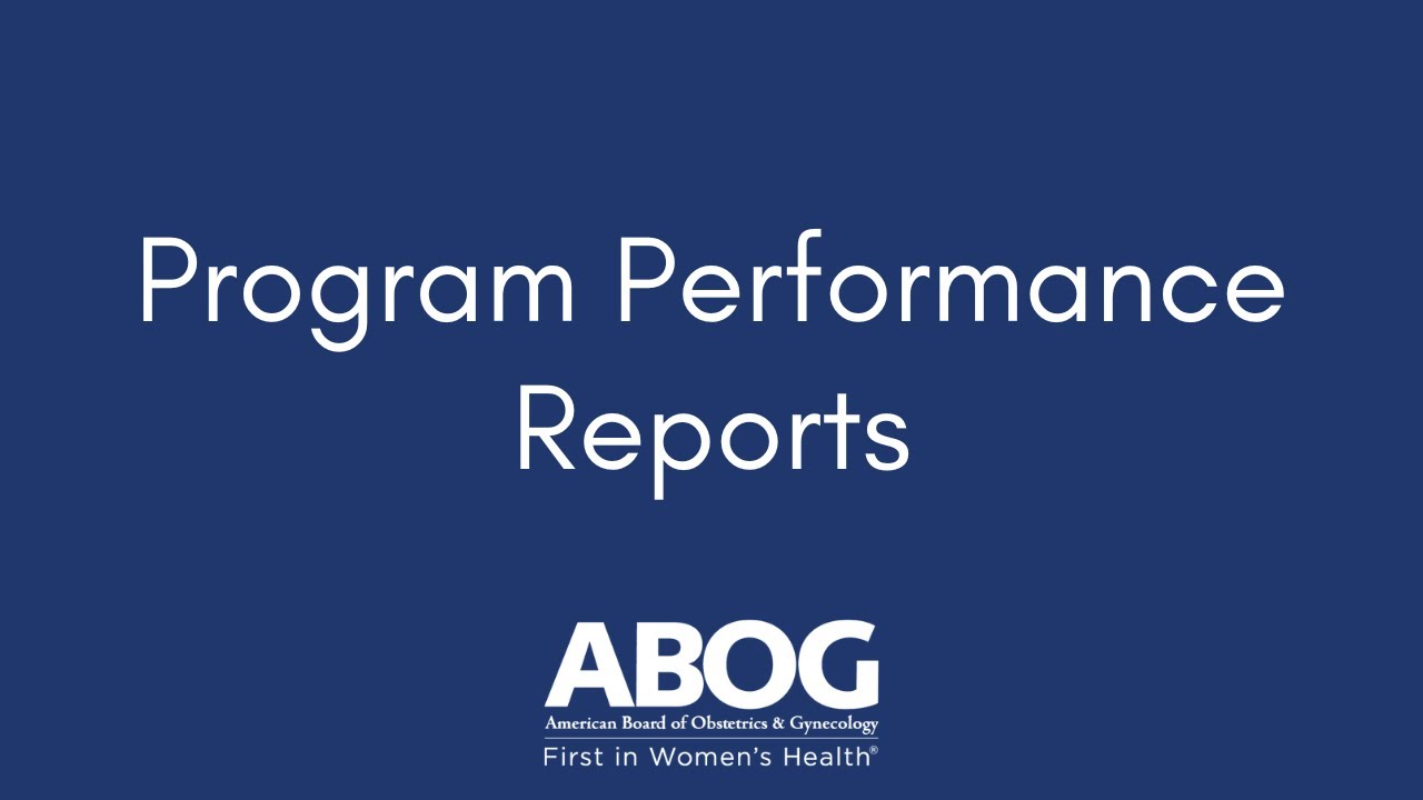 2023 Program Performance Reports Webinar