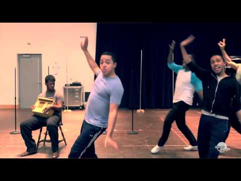 In Rehearsal Five Guys Named Moe at Arena Stage
