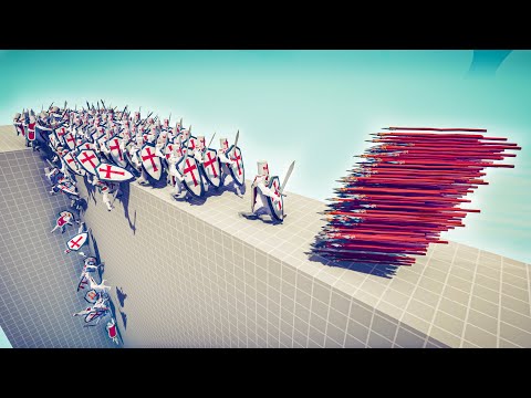 100x KNIGHT TEMPLAR vs EVERY GOD - 🏹Totally Accurate Battle Simulator TABS