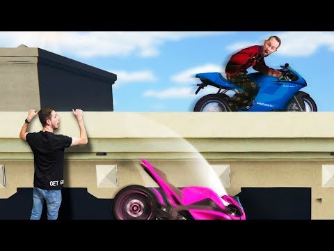 Rooftop Motorcycle Obstacle Course Challenge! | GTA5 Video