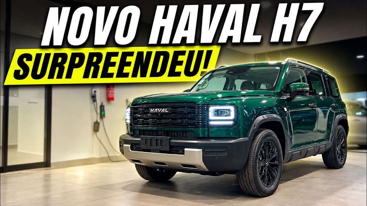 GWM Haval H7 híbrido plug-in flex: preço oficial de R$ 261 mil no Brasil em 2026