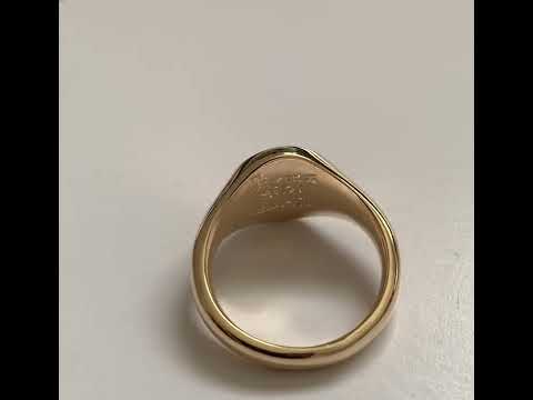 9ct 13 x 11mm Solid Gold Family Crest Signet Ring