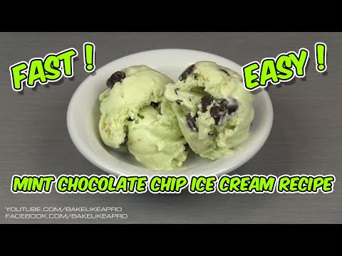 FAST AND Easy Mint Chocolate Chip Ice Cream Recipe
