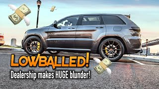 Dealership lowballs trade-in value and loses $55k