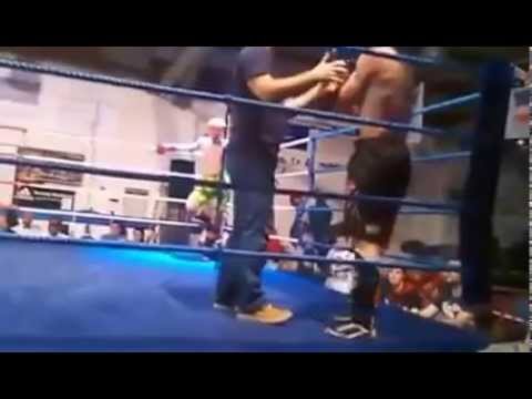 Nathan Kenna K1 title fight, 1st round TKO